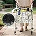 YUVAMAGIMO Bird Florall Walker Bag Basket for Folding Walker Large Capacity Organizer with Front Pockets Lightweight Elderly Carrying Accessory Bag for Necessities Easy to Install
