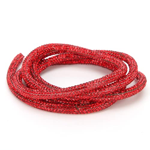 Corda de tubo de strass, corrente de strass multifuncional para acessórios de vestuário para colares