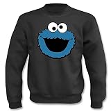 Textilhandel Hering Jersey - Monstruo de las Galletas Negro S