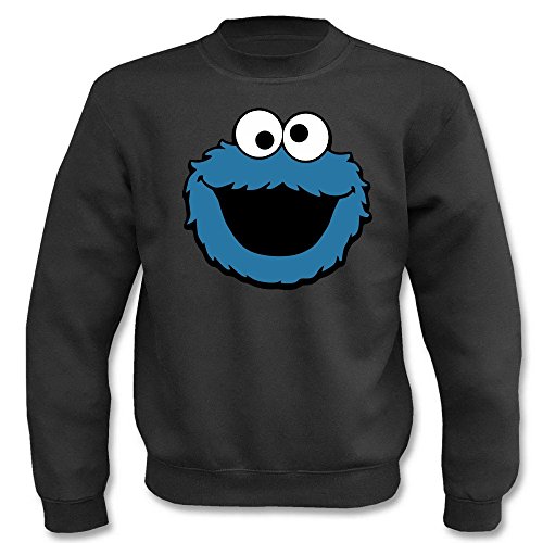 Textilhandel Hering Jersey – Monstruo de las galletas Negro XXXXL
