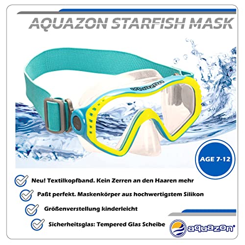 AQUAZON STARFISH Maschera da snorkeling junior