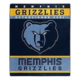 Northwest NBA Polyester Raschel Throw Blanket 50X60 inch, Memphis Grizzlies
