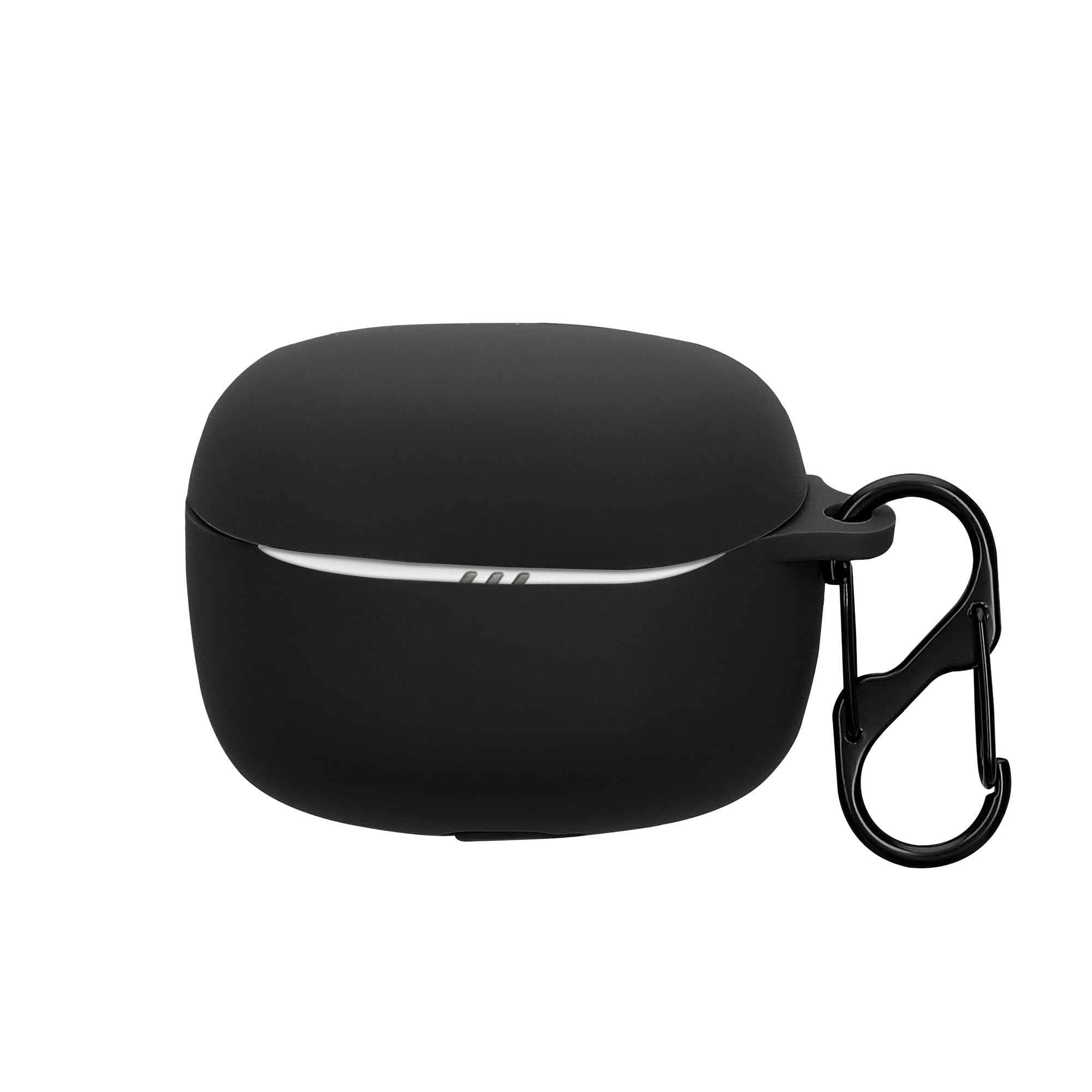 kwmobile Etui kompatybilne ze słuchawkami JBL Tune Beam 2 - silikonowe etui ochronne Case Cover ochraniacz w kolorze czarnym