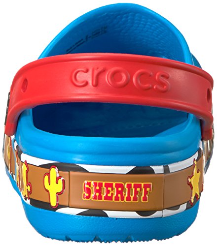 Sandália, Crocs, Lights Crocband Woody Kids, Ocean, 24, Criança Unissex