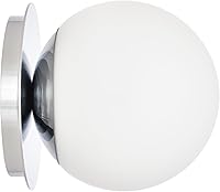 Vista 1 de Apliques de pared cromados, aplique de globo moderno de 1 luz, lámpara de pared para dormitorio, baño, sala de estar y pasillo, iluminación