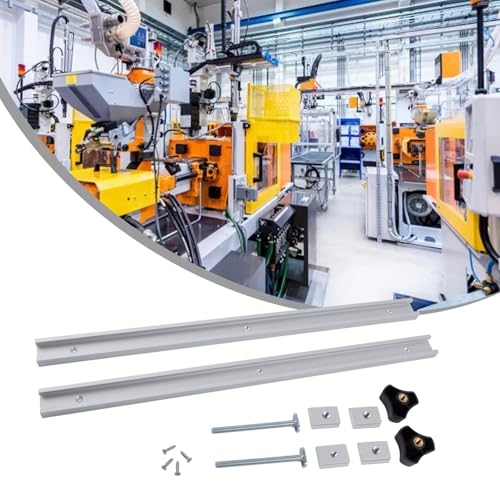 Rails en T KiraKira en alliage d'aluminium robuste pour guidage fluide de machine de table
