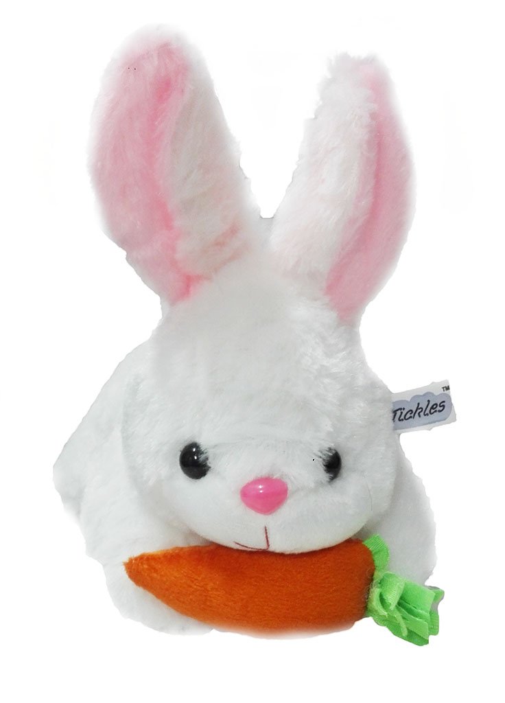 Tickles Rabbit with Carrot Stuffed Soft Plush Animal Toy for Kids Boys & Girls (Size: 25 cm Color: White) - Image 6 thumbnail