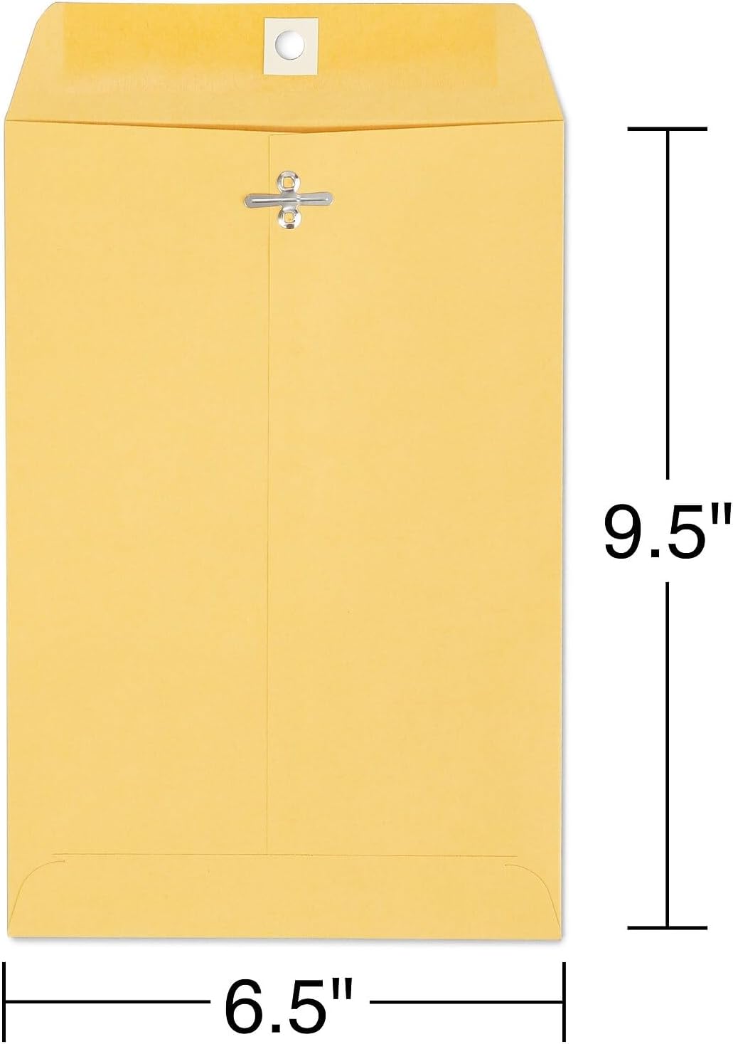 Staples 6.5 x 9.5 Kraft Clasp Envelopes, Brown, Gummed Flap & Metal Clasp Closure, Ideal for Filing, Storing & Mailing, 100/Pack