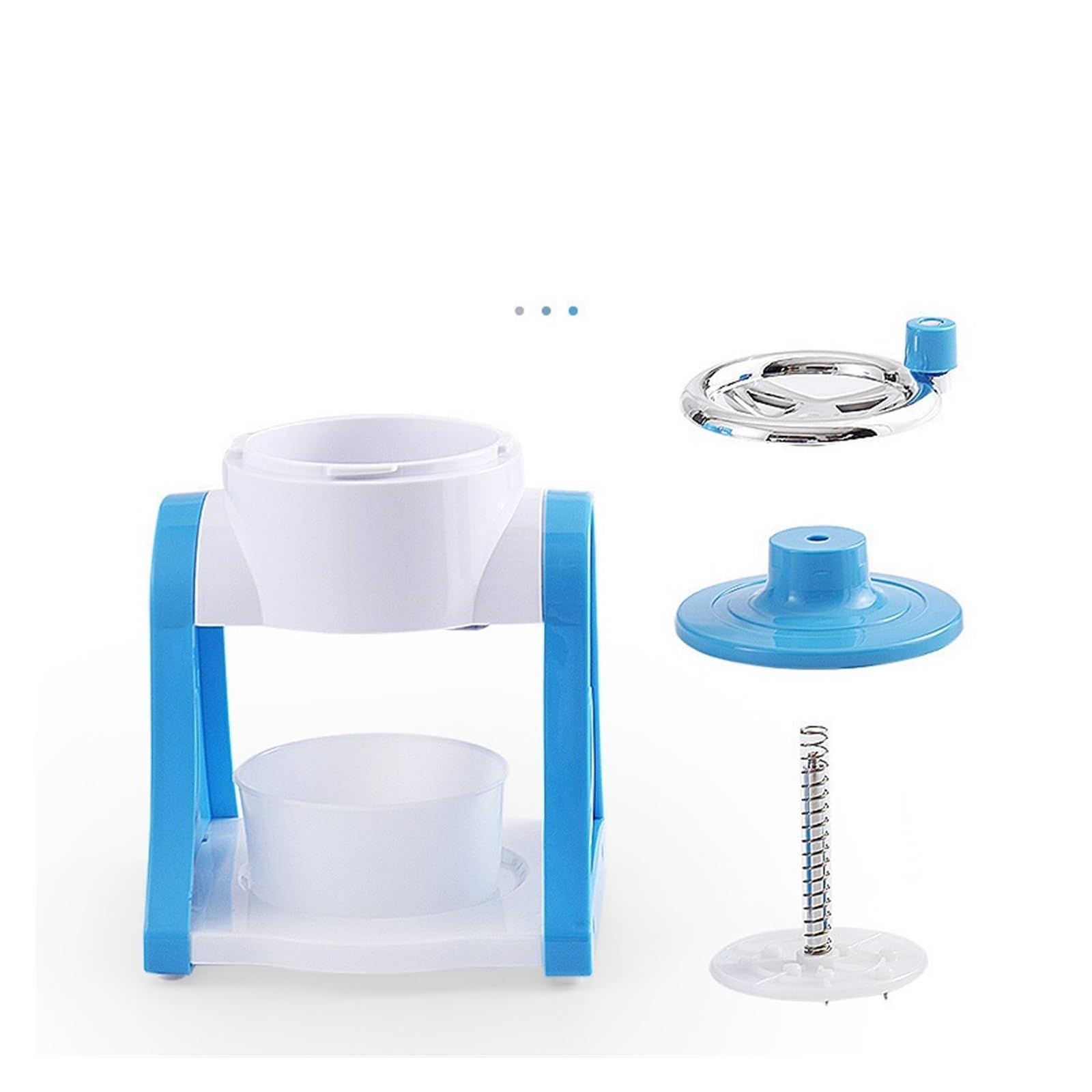 Trituradora de hielo, máquina de hielo afeitado para el hogar, pequeña máquina de hielo manual de verano, agitador de hielo y granizo, para hacer hielo, para el hogar, restaurantes y cafés 6