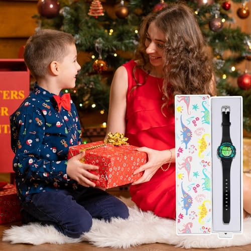 DTKID Reloj Niño, 7 Colores Reloj Digital Niño Niña 3 ATM Impermeable Deportes al Aire Libre Relojes Infantil con Temporizador, Alarma, Calendario (Negro-2) - imagen 7