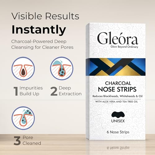 Image of Nose Strips for Blackheads | Pack of 6 | Deep Cleansing Nose Strips | Oil Control & Pore Care | For Men & Women