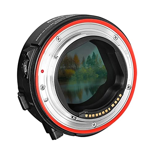 Meike Mk-Eftr-C Vnd Metal Auto-Focus Mount Lens Adapter With Drop-In Variable Nd And Uv Filters Converter For Canon Ef/Ef-S Lenses To Canon Eos R And Eos Rp R5 R5C R6 Cameras #TOP5