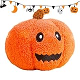 Juguetes para masticar para perros, juguetes de calabaza, juguete para perros, chirriante, juego interactivo para Halloween, aburrimiento, viaje, enriquecimiento, hogar, tiempo de juego, interior