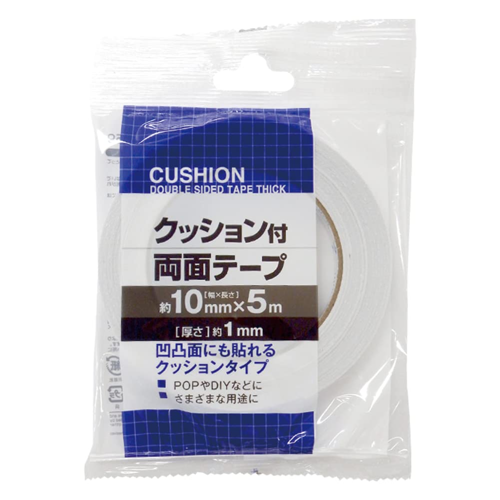 Amazon | クッション付両面テープ(10mm×5m)1mm厚【まとめ買い12個