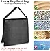 EMART 4 Packs Sand Bags Heavy Duty Sandbags Photography Accessories with 6 Spring Clamps for Backdrop Stand, Light Stand, Photo Tripod, Canopy Weights, Party Pop Up Tent, Fishing Chair, Camping-Black