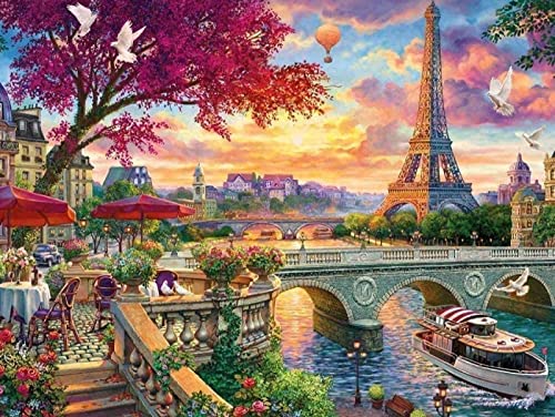 point de croix kit complet adulte,,Beau Paris,dmc 11CT canevas kit complet,debutant broderie point de croix imprimé 40×50cm