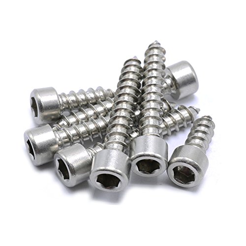 Tornillos autorroscantes M2 x 12mm 100 piezas acero inoxidable miniatura 4