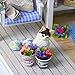 Ogrmar Wooden Dollhouse Miniatures DIY House Kit with Cover and Led Light-Cat Diary