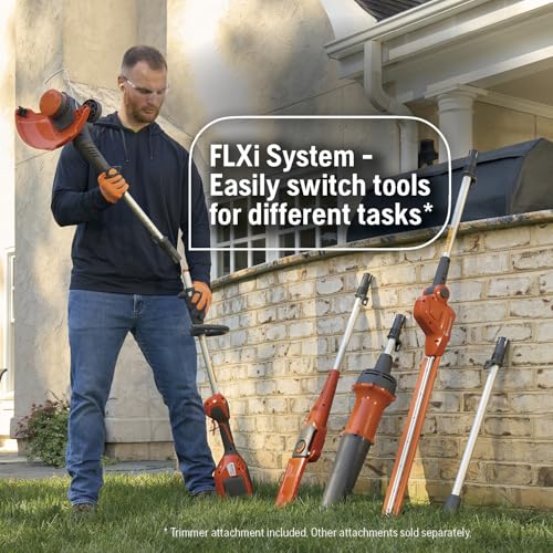 Image of Husqvarna 110iL FLXi Cordless Grass Trimmer and Edger, Attachment Capable Battery Weed Trimmer with 4 Ah Battery and Charger Included, Extension Pole for Longer Reach