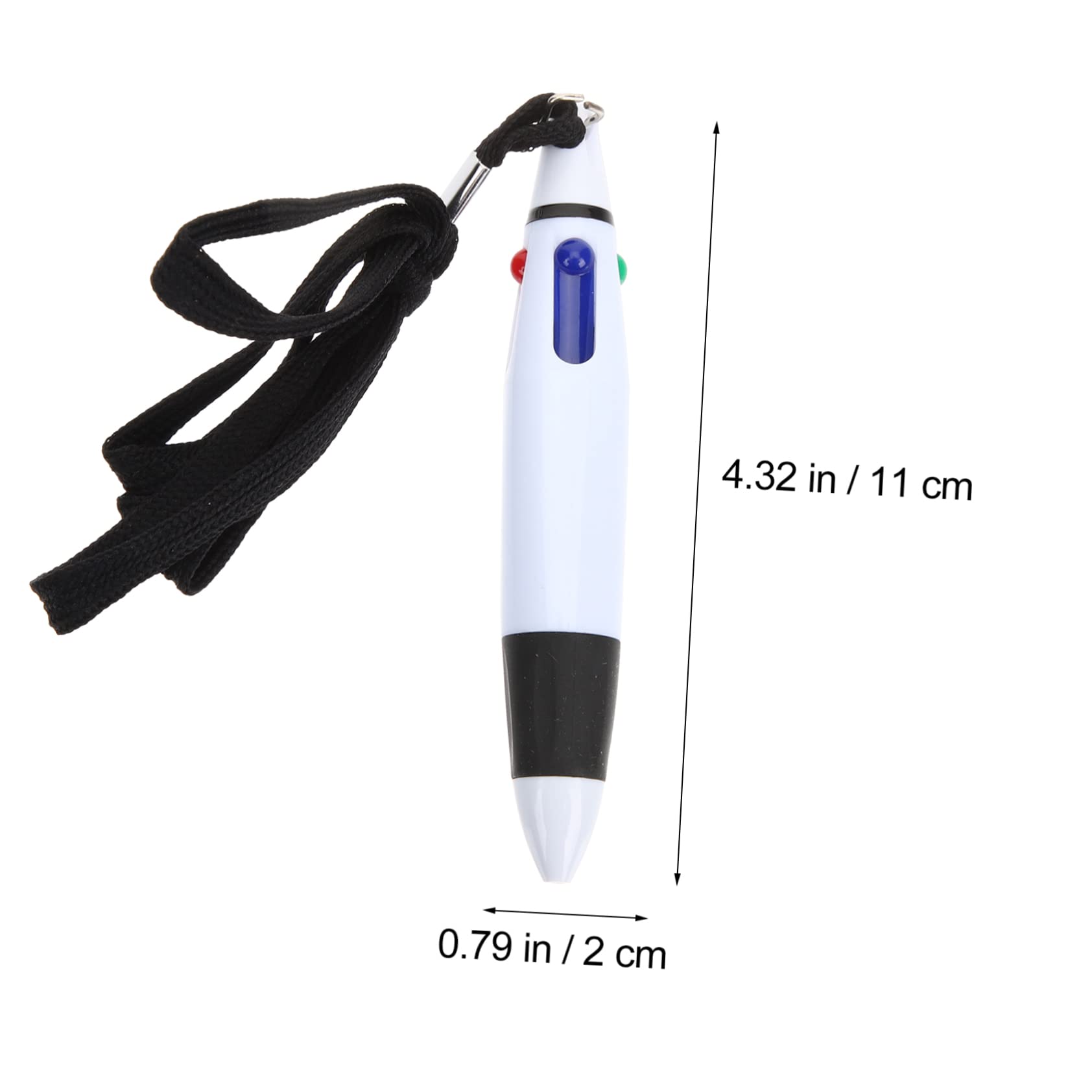 Hemobllo 30 Piezas Bolígrafo Multicolor Retráctil con Cordón Colgante para Oficina Escuela Enfermería