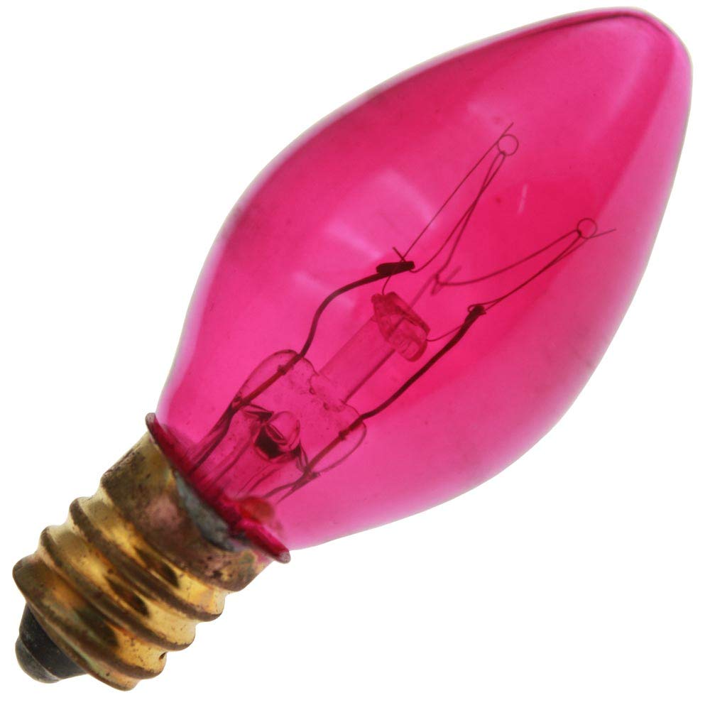 Decorative/Novetly 7C7/TPK 120V, 7 Watt, E12 Candelabra Base