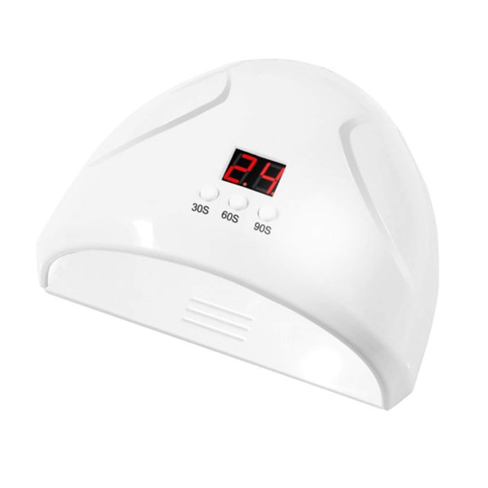 Lampade per Unghie, Sensore Automatico for Lampada polimerizzante Gel Polygel da 36 W con 3 impostazioni di Timer e Display LCD for Il Conto alla rovescia(White)