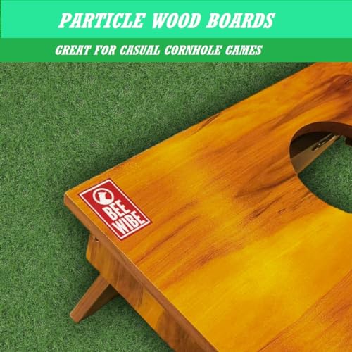 Image of Beewibe Classic Cornhole Board Game Kit - Available in 4'x2' Size - Comes with 8 Cornhole Bags (Cornhole Board Game Set)