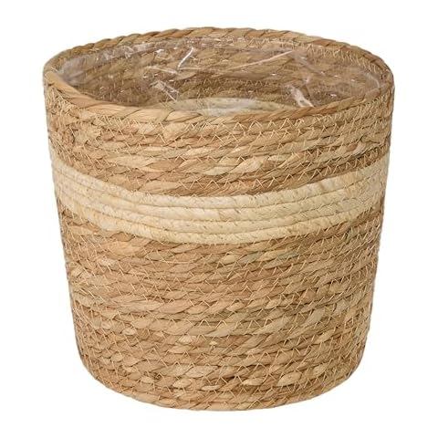 Greenleaves Natural Seagrass Indoor Planter Basket Cover