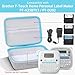 co2CREA Hard Travel Case Replacement for Brother Home Personal Label Maker PT-N25BT / PT-N25BTV3 / PT-D202