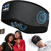 MUSICOZY Sleep Headphones,Ultra-Soft Wireless Headband Bluetooth for Side Sleepers, with 14H Playtime & Bluetooth 5.4, 4-in-1 Music Sleep Earphones for side sleeping