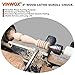 VINWOX SCR4-4NV-SET 4” Wood Lathe Scroll Chuck Set, 4-Jaw Self-Centering Chuck Set, with Nickle electric Coating Chuck Body & 1