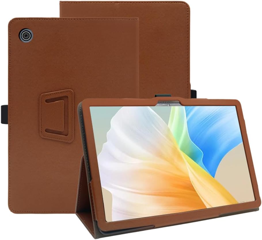 Compatible with Dewsod 11-INCH Tablet case, Full Coverage Ultra Slim PU Leather Cover Case Folding Stand Cover Protective Tablet Cover with Hand Strap Magnet (Light Blue)