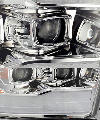 Modifystreet Chrome For 09-18 Ram 1500/10-18 Ram 2500/3500 Drl/Signal Led Dual Projector Headlights #TOP1
