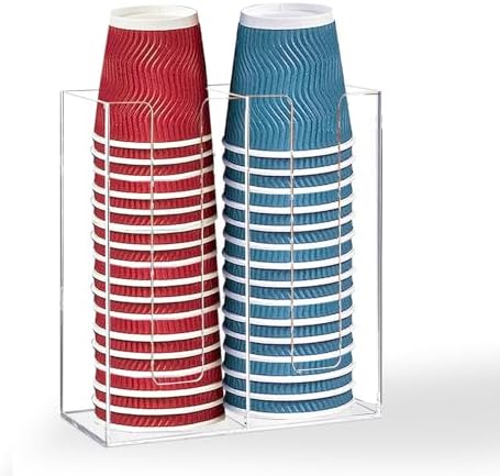 Amazon.com: Coffee Cup Dispenser For Counter,Disposable Cup Lids and ...