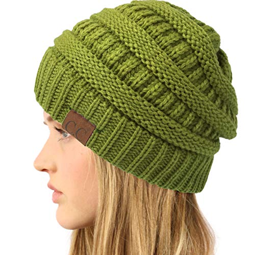 Image of Hatsandscarf CC Exclusives Solid Color Beanie Tail Hat for Adult (MB-20A)