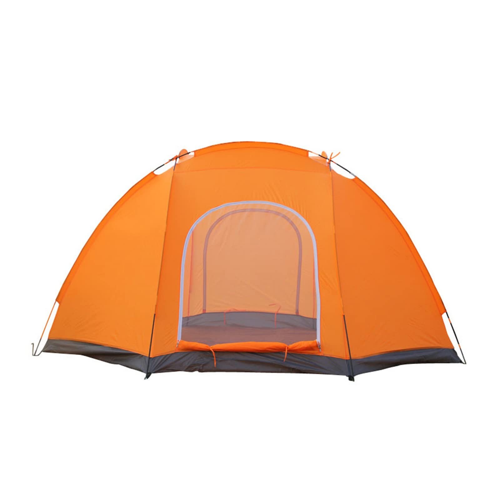 ベージュ/オレンジ キャンプテント 210x320cm、h205cm ベージュ/オレンジ キャンプテント 210x320cm、h205cm ベージュ