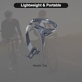 GEMFUL 24 oz Cycling Water Bottle and Cage Set BPA Free Bike Water Bottle Holder Combo Lightweight Leakproof Drink Bottles fits MTB Mountain Road Bicycle Sports Gym Workout