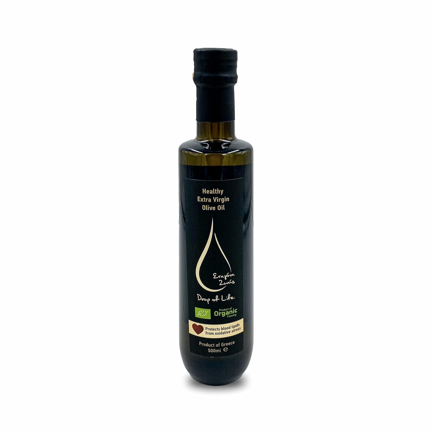 Organic Extra Virgin Olive Oil with Unmatched Flavor & Texture, Unfiltered, Anti-Oxidant Non-Allergenic & Gluten Free ((Pack of 1) - 500 ML)