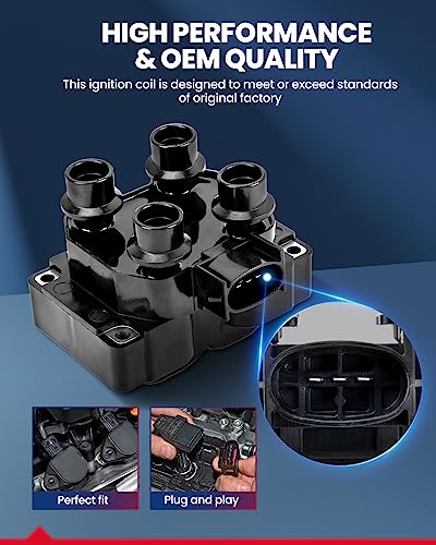 Image of KAX Ignition Coil for Ford F-150 Ranger 4.6L V8 | Fits Ranger, Escort, Mustang, Town Car, Crown Victoria, Thunderbird, Explorer, F-150, F-250, Tracer, Grand Marquis DG530
