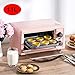 Produktbild MAOMAOQUEENss 11L Elektro-Haushaltsofen, Multifunktions-Mini-BräTer, Automatisches Elektro-Backofenbacken, Zeit- Und Temperaturregelung, 3D-Liner, Freunde Und Familie,Pink-C