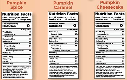 Jordans Sugar Free Skinny Syrups 3 Pack: Pumpkin Spice, Pumpkin Caramel, Pumpkin Cheesecake #TOP3