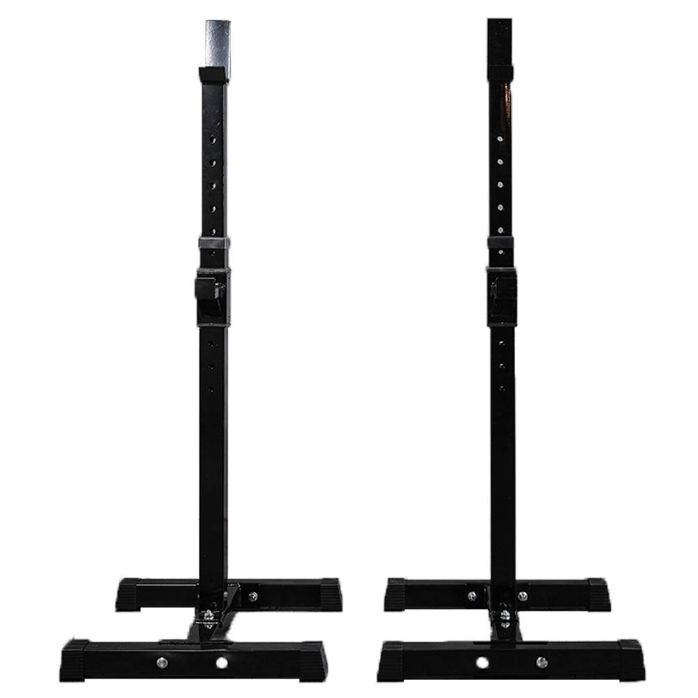 Adjustable Barbell Stand Squat Rack - Height Adjustment, Home Gym Weightlifting Bench Press Bodybuilding Dumbbell Racks, Portable and Sturdy