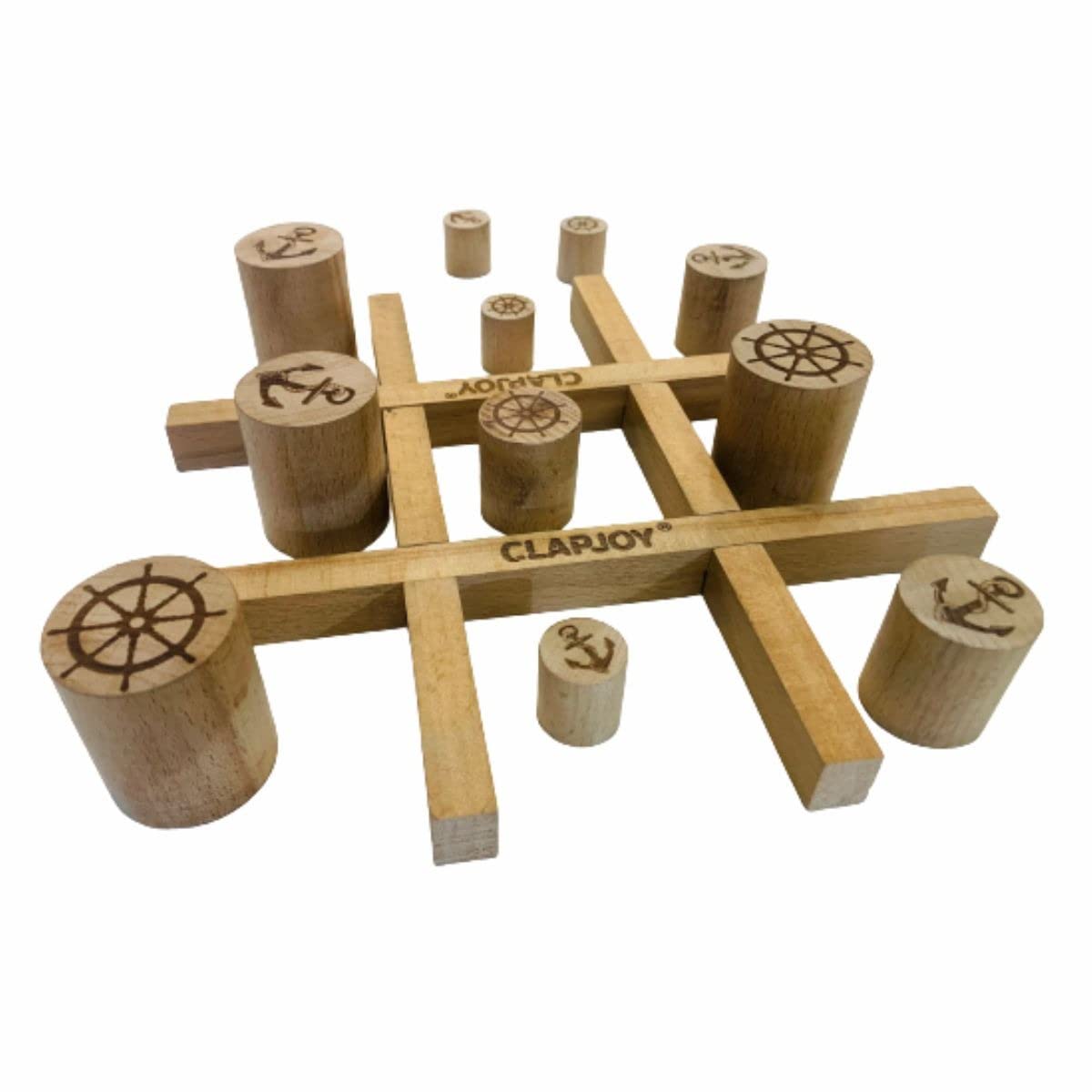 Clapjoy Tic Tac Cambio Gobblet Gobblers Wooden| Board Game for Adults| Board Game for Ages 5 and Up| Game for Kids and Adults| Game for Families and Kids Ages 5 and Up (B0BCW7W43B) Amazon Price History, Amazon Price Tracker
