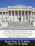 dodge charger 1969  Geology, Physical Properties, and Surface Effects at Discus Thrower Site, Yucca Flat, Nevada Test Site: Usgs Open-File Report 75-410