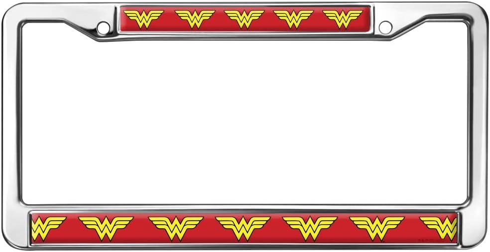 GRAPHICS & MORE Wonder Woman Logo Full Size Standard License Plate Metal Frame