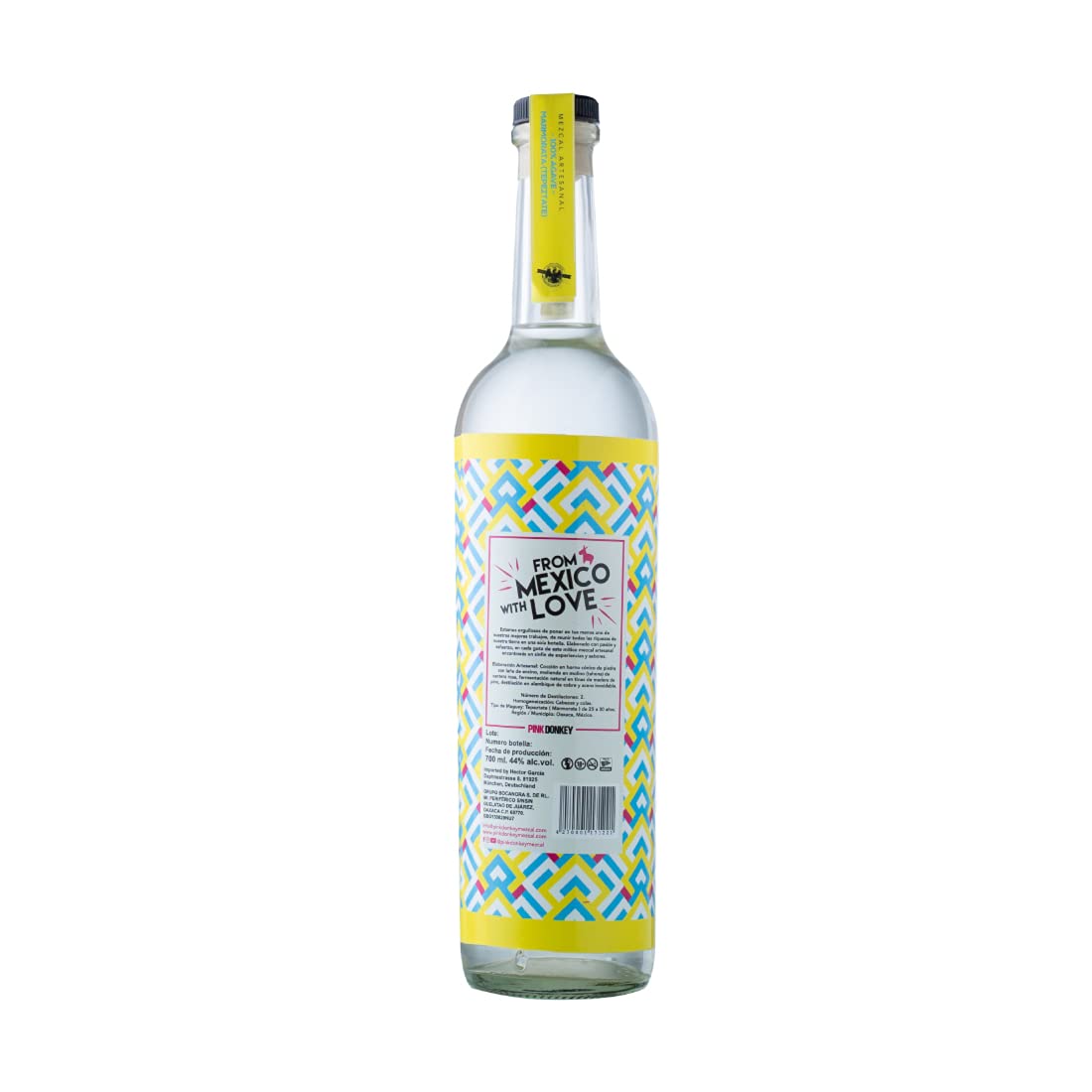 TEQUILA REY JAGUAR - Mezcal Pink Donkey Agave Mexicano  100% agave Vol. (1  x 0,7 l) - Mezcal Mexiko  Spirituosen : Amazon.de: Lebensmittel & Getrnke