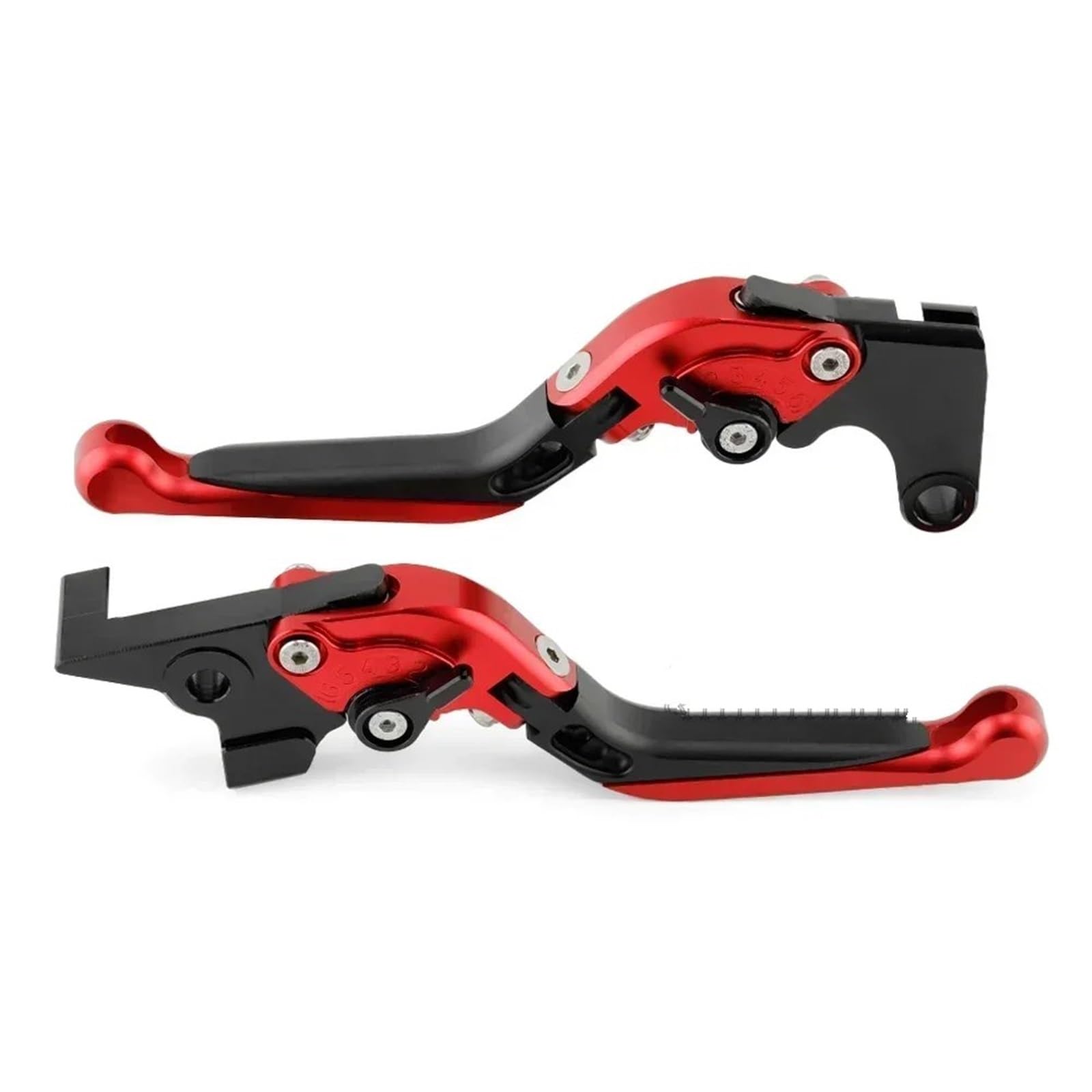 Tingyus Black Red A Motorbike Brake Lever For Mt07 For Mt09/Sp For Tracer 900/Gt For Xsr 700 Motorcycle Folding Adjustable Handle Brake Clutch Lever(Black Red A)