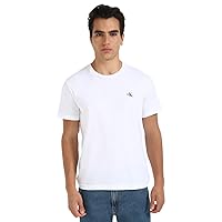 Calvin Klein T-Shirt Maniche Corte Uomo Confezione da 2 Monologo Scollo Rotondo