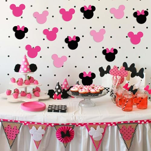 Image of Vuzvuv 48Pcs 6In Pink Paper Cutouts,Classroom Bulletin Board & Party Decor