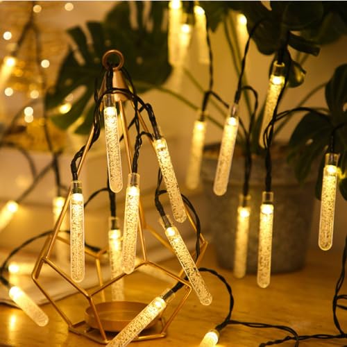 Image of One94Store Drop Stick 14 LED 3 Meter Fairy String Lights for Home Decoration Waterproof String Light Flexible Fairy Light for Bedroom, Room, Balcony Decoration (Pack of 5, Warm White)